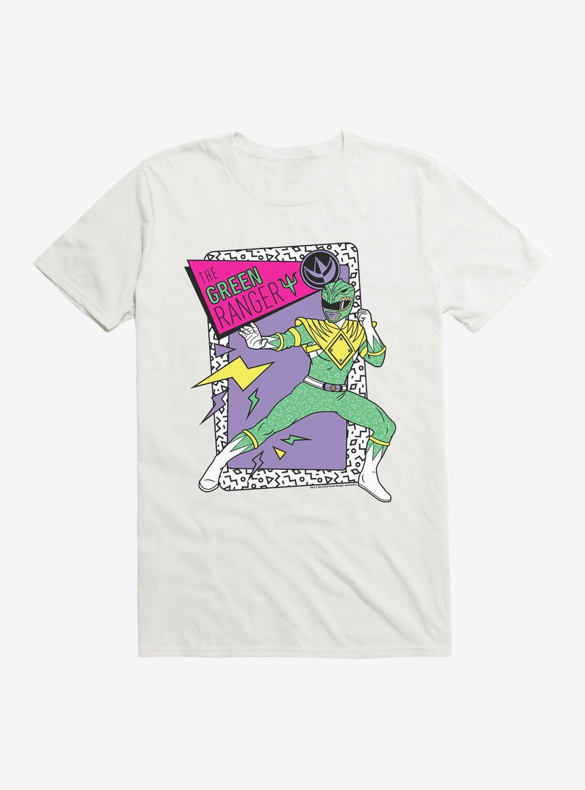 Mighty Morphin color hero team The Green Ranger T-Shrt