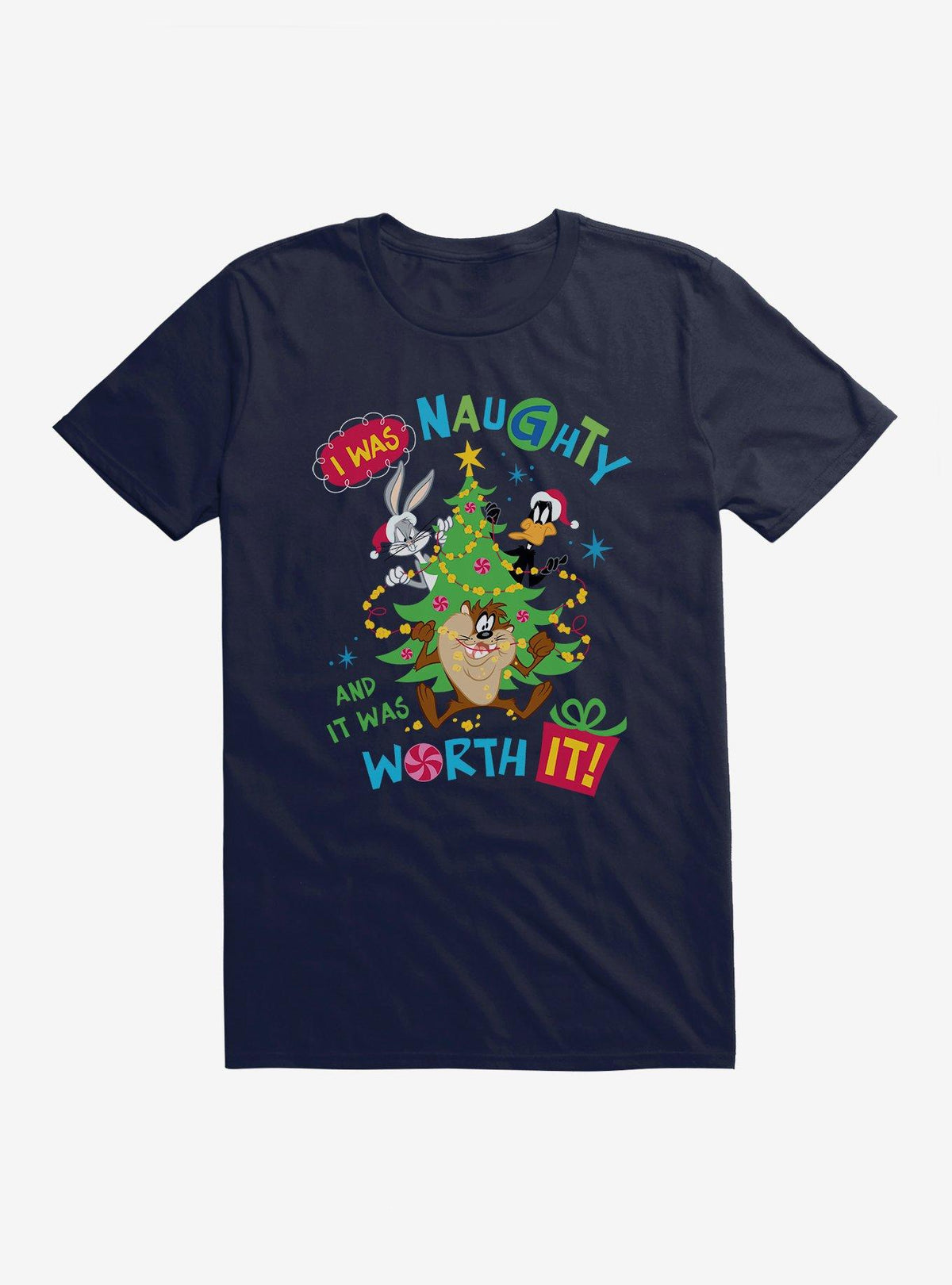 Looney Tunes Holiday I Was Naughty T-Shirt 2