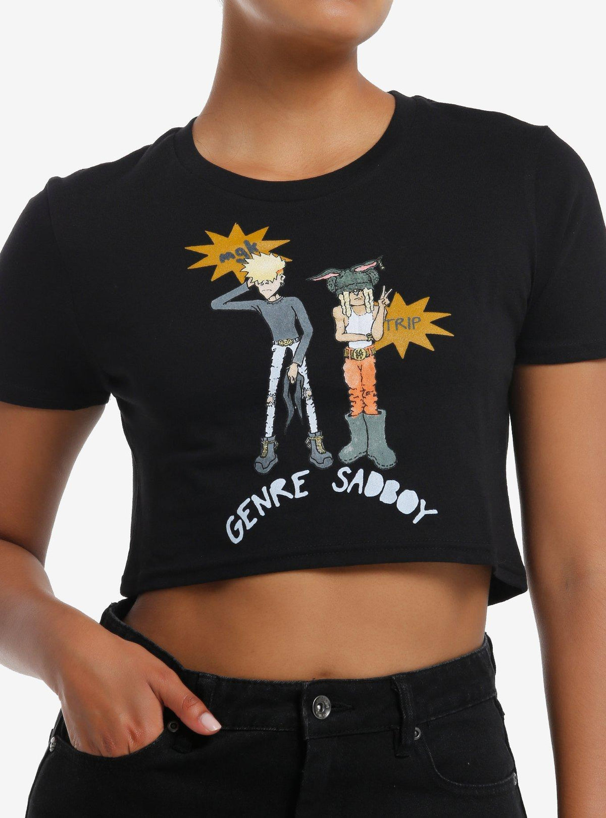 mgk X Trippie Redd genre sadboy Anime Duo Girls Baby T-Shirt