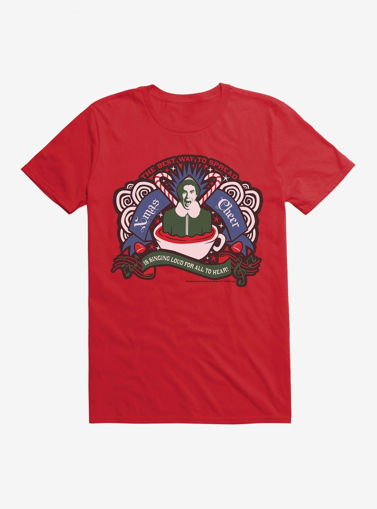 Elf Buddy Spread Christmas Cheer T-Shirt 2
