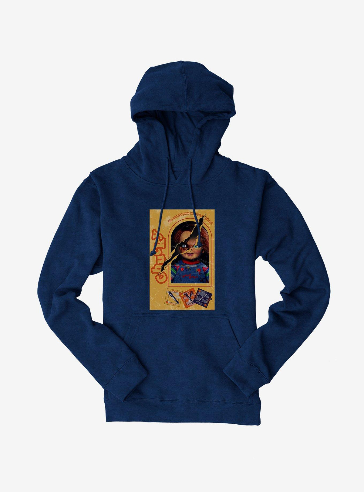 Chucky Doll Box Torn Hoodie 2