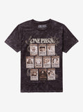 pirate anime Wanted Posters Grid Dark Wash T-Shirt