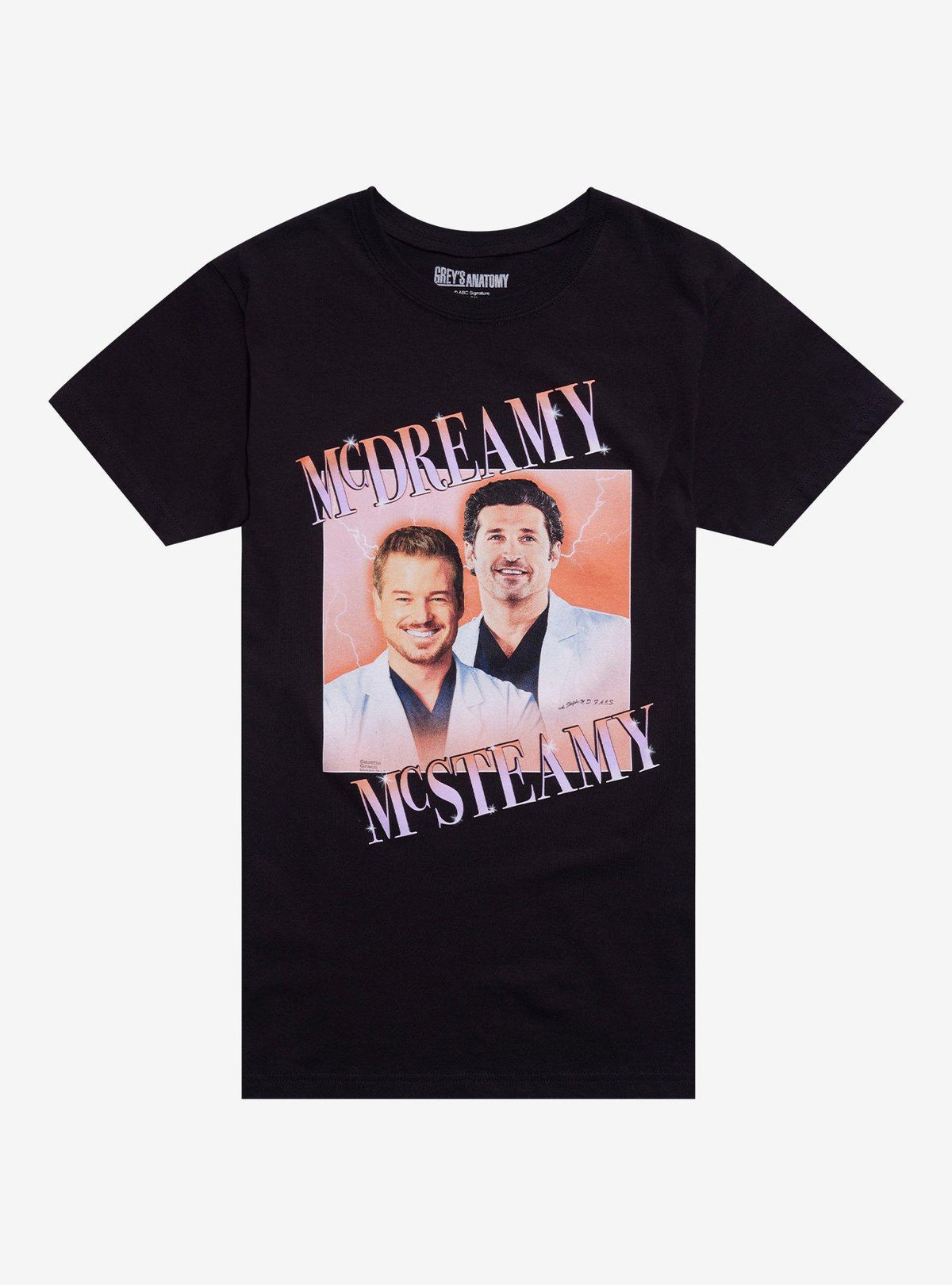 Grey's Anatomy McDreamy McSteamy Boyfriend Fit Girls T-Shirt