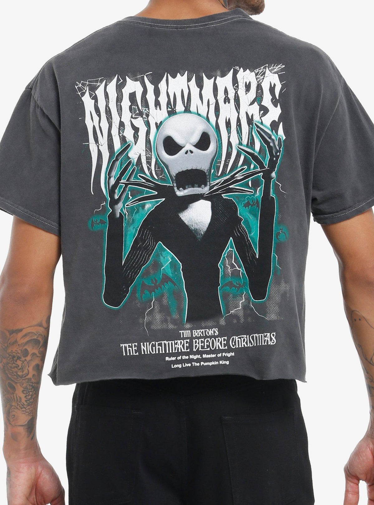 spooky holiday Jack Master Of Fright Crop T-Shirt