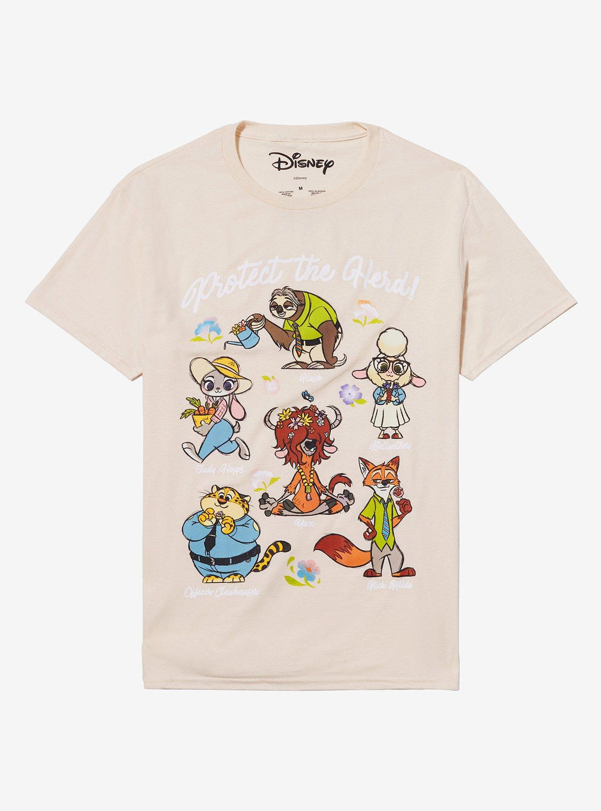 Zootopia Protect The Herd Characters Relaxed Fit Girls T-Shirt