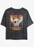 island alien duo Stay Spooky Girls Mineral Wash Crop T-Shirt