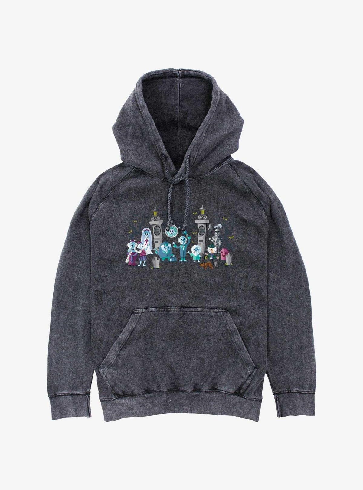 The Haunted Mansion Characters Entrance Mansion Mineral Wash Hoodie