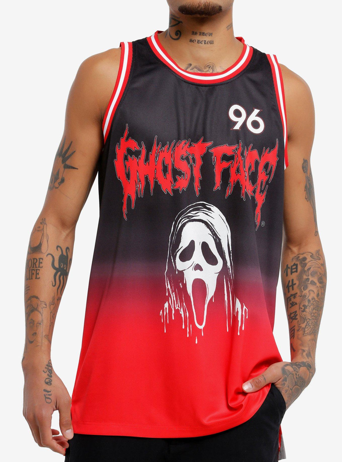 Ghost Face Ombre Basketball Jersey