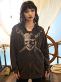 Her Universe Pirates Of The Caribbean Skull & Swords Girls Oversized Hoodie
