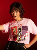 Hazbin Hotel Charlie Vaggie Tie-Dye Girls Crop T-Shirt