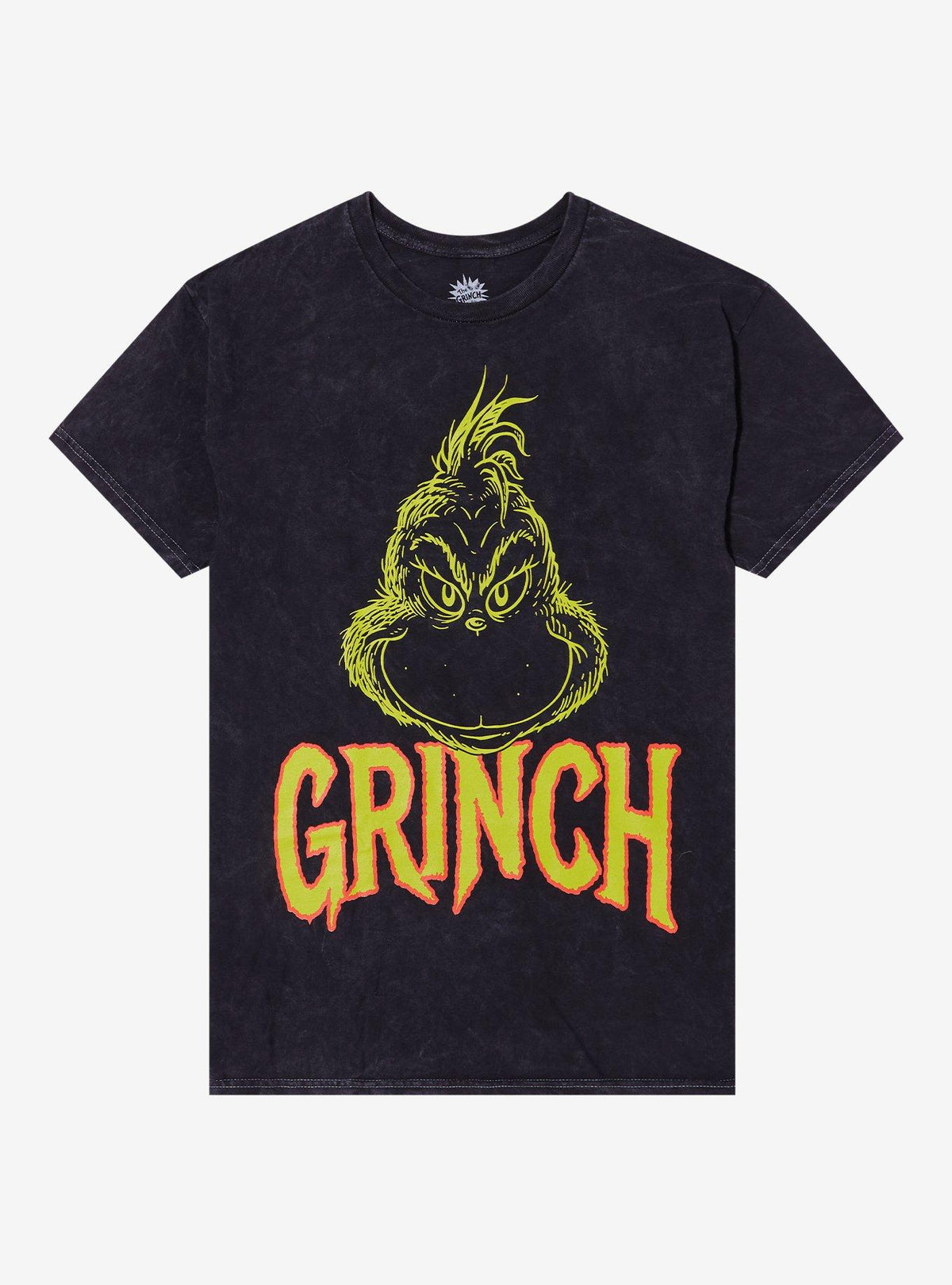 Dr Seuss How The Grinch Stole Christmas Name Double-Sided Mineral Wash T-Shirt 3