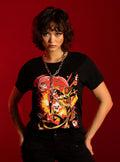 Hazbin Hotel Cherri Bomb Sir Pentious Boyfriend Fit Girls T-Shirt