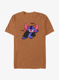 island alien duo Dis cute blue alien Bat Garment Dye T-Shirt
