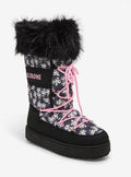 Kuromi Face Fuzzy Puffer Boots 6