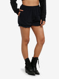 Black Bunny Tail Girls Bloomer Lounge Shorts
