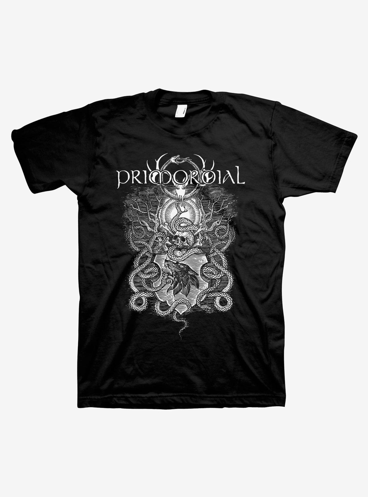 Primordial Snake Wolf Shield T-Shirt