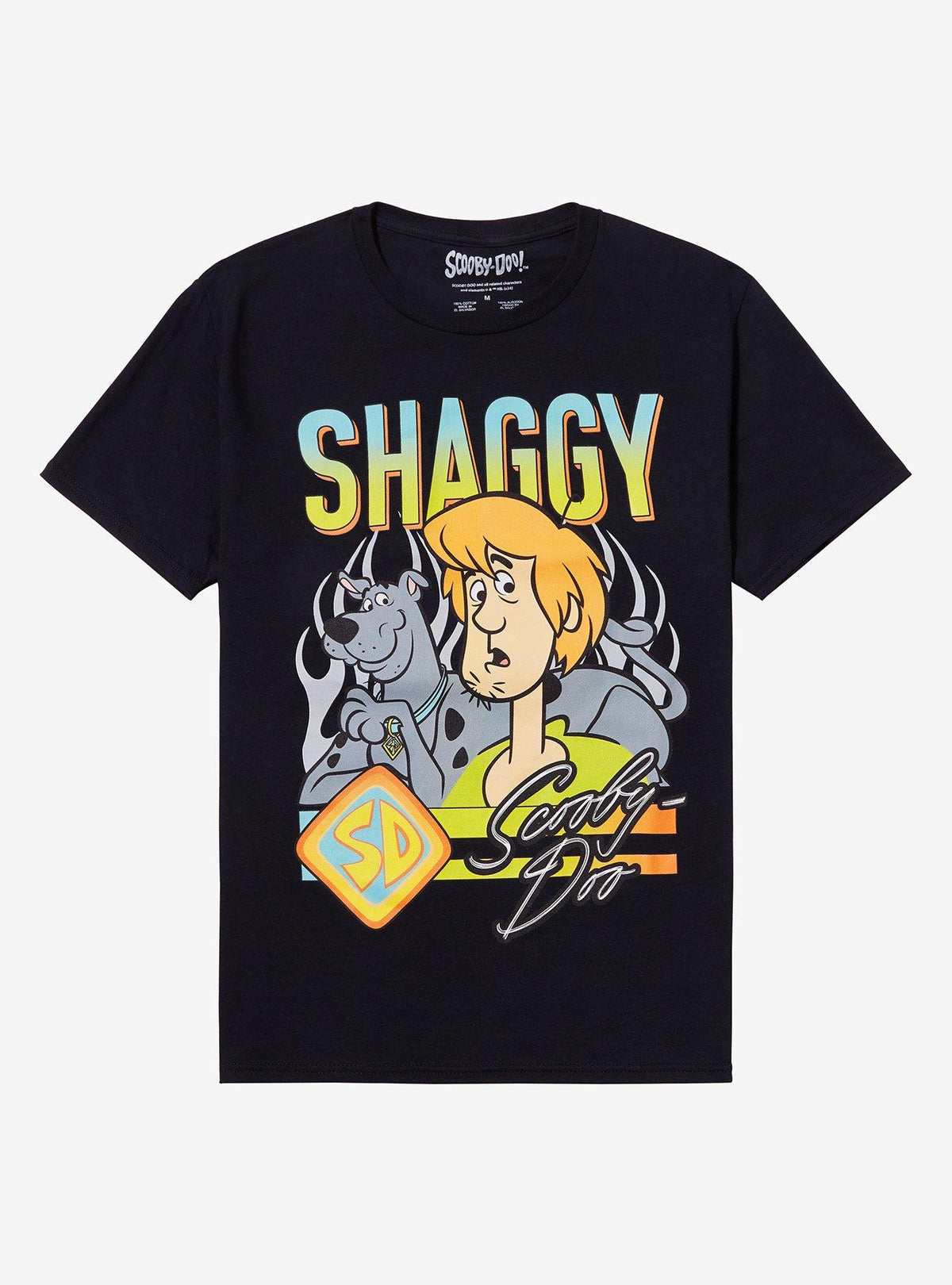 Scooby-Doo Shaggy Stripe Boyfriend Fit Girls T-Shirt