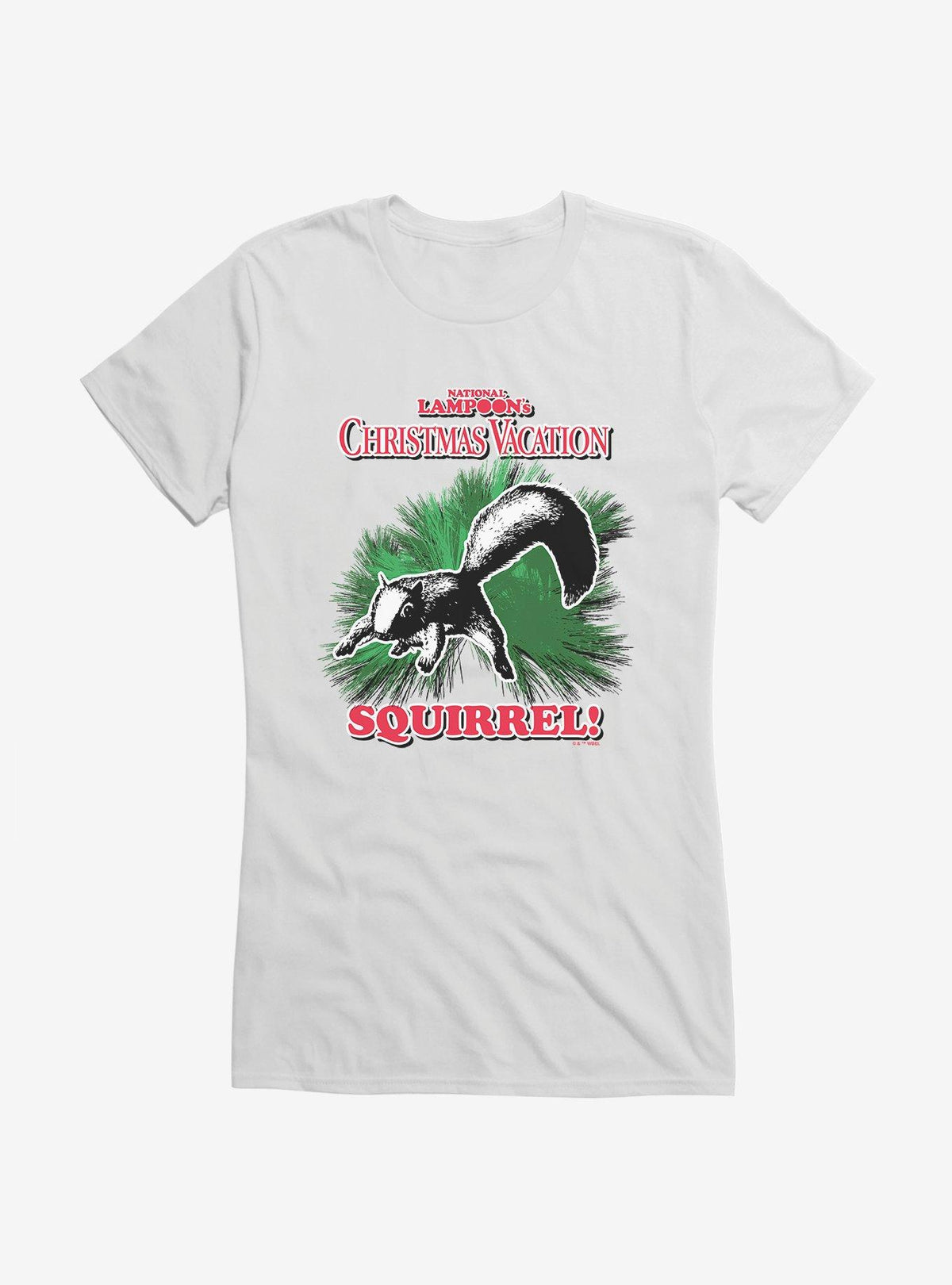 Christmas Vacation Squirrel Girls T-Shirt