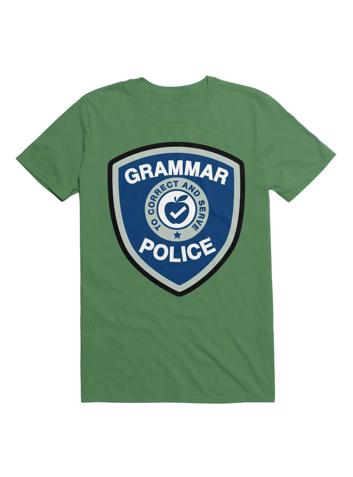 Grammar Police Badge Funny Saying T Shirt T Shirt Premium Print Humor Gift