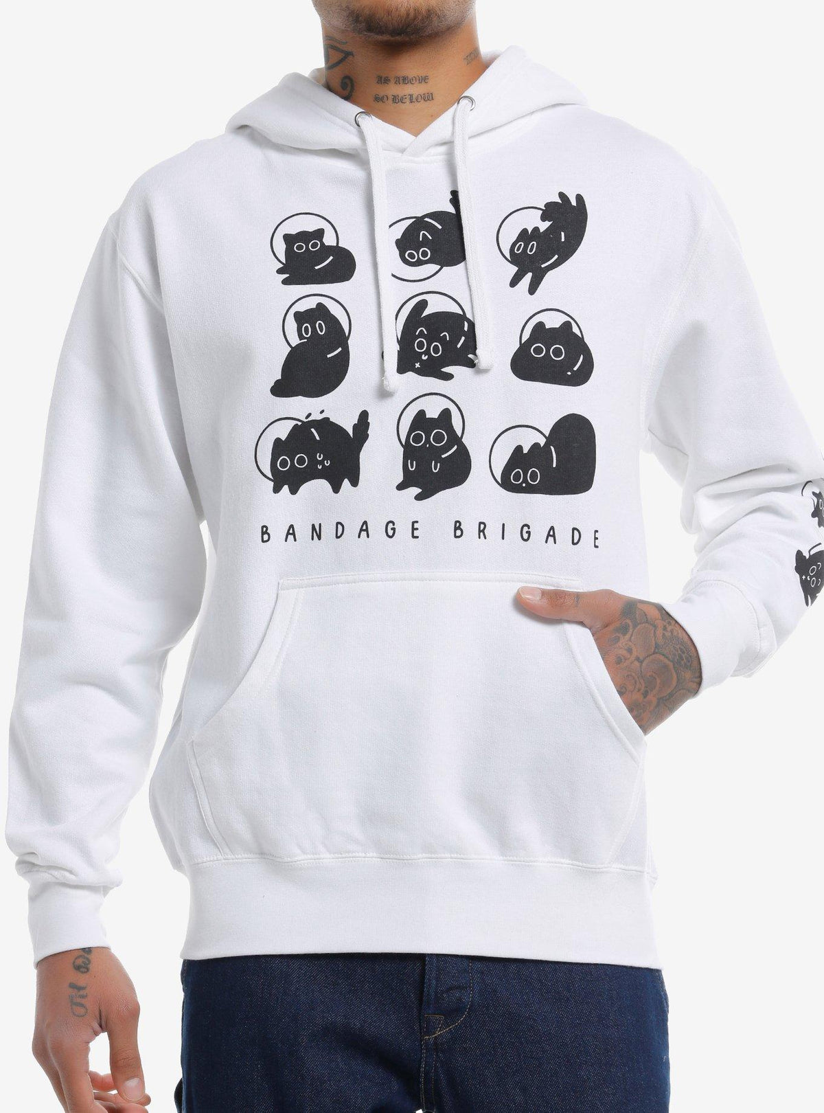 Black Cats Hoodie By Bandage Brigade