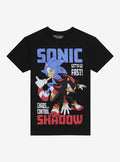 speedy hedgehog Shadow Duo Slogan T-Shirt 2