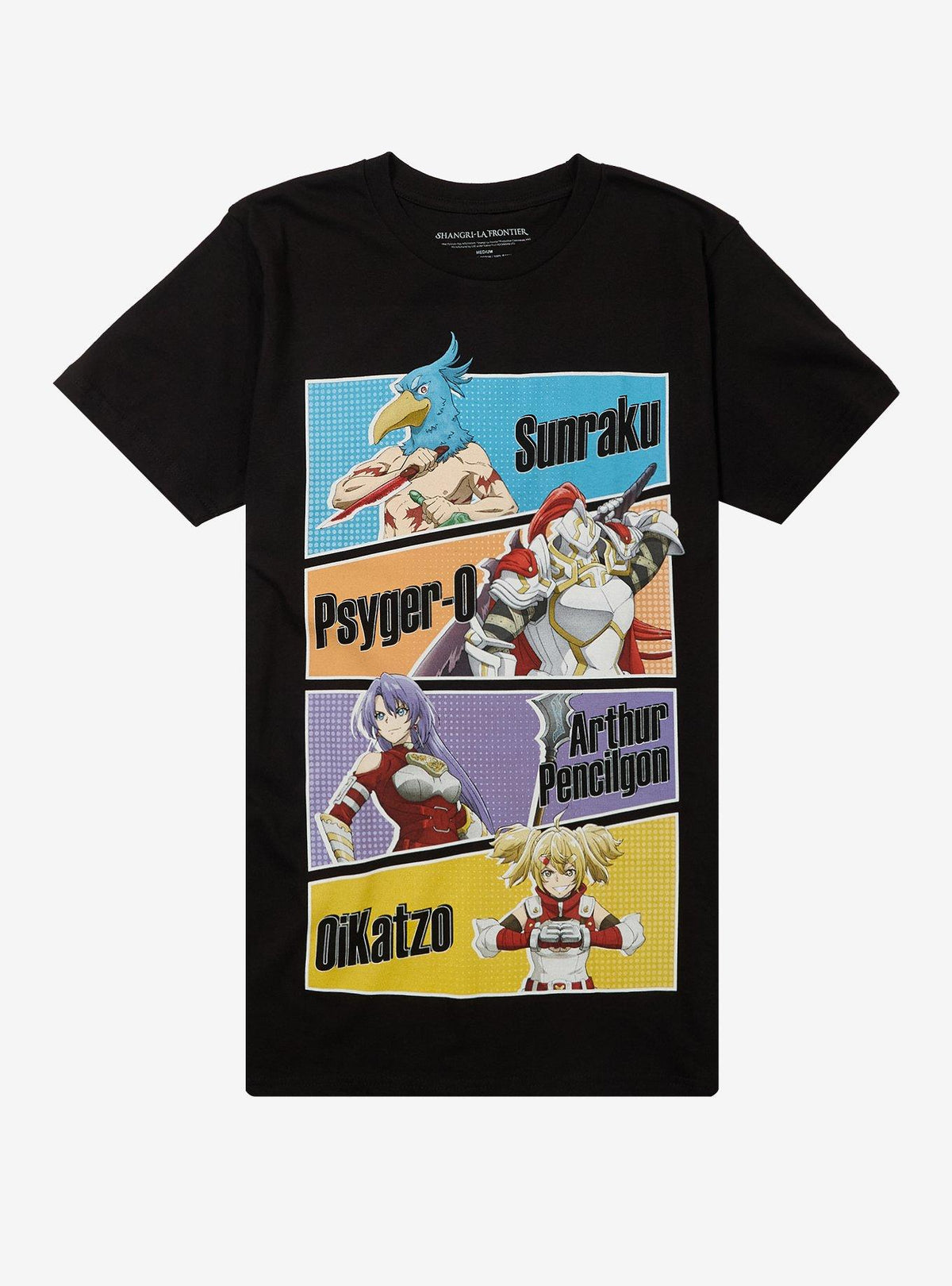 Shangri-La Frontier Character Panels T-Shirt 2