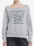 Pirates Of The Caribbean Icons Boatneck Girls Sweatshirt