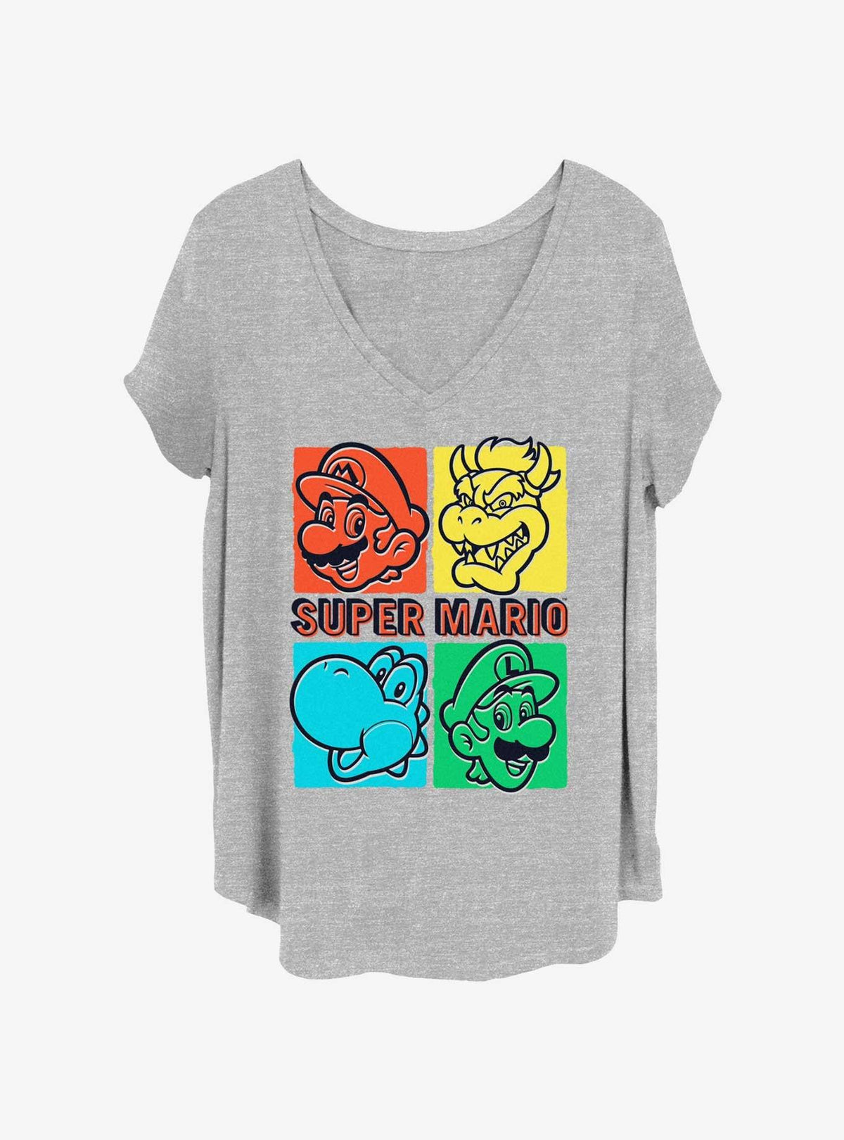 Nintendo Players Grid Girls T-Shirt Plus Size