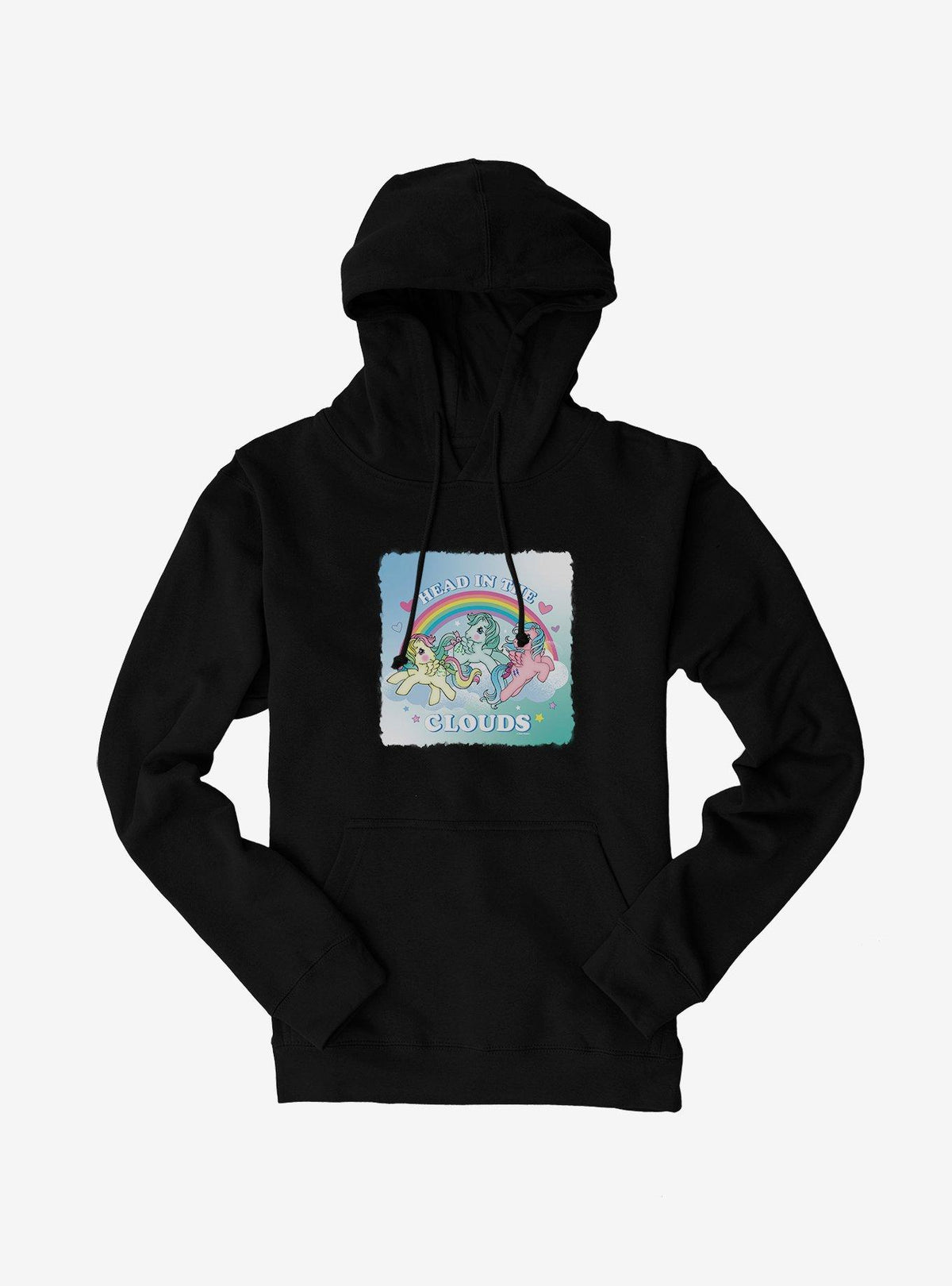 cute pony Head In The Clouds Retro Hoodie