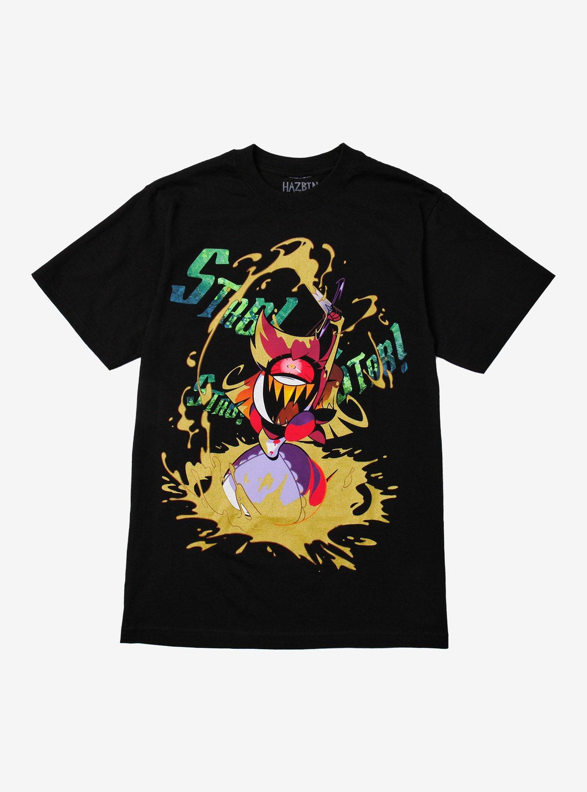 Hazbin Hotel Niffty Gold Glitter T-Shirt 3