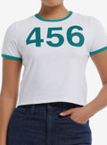 Squid Game Player 456 Girls Ringer Baby T-Shirt