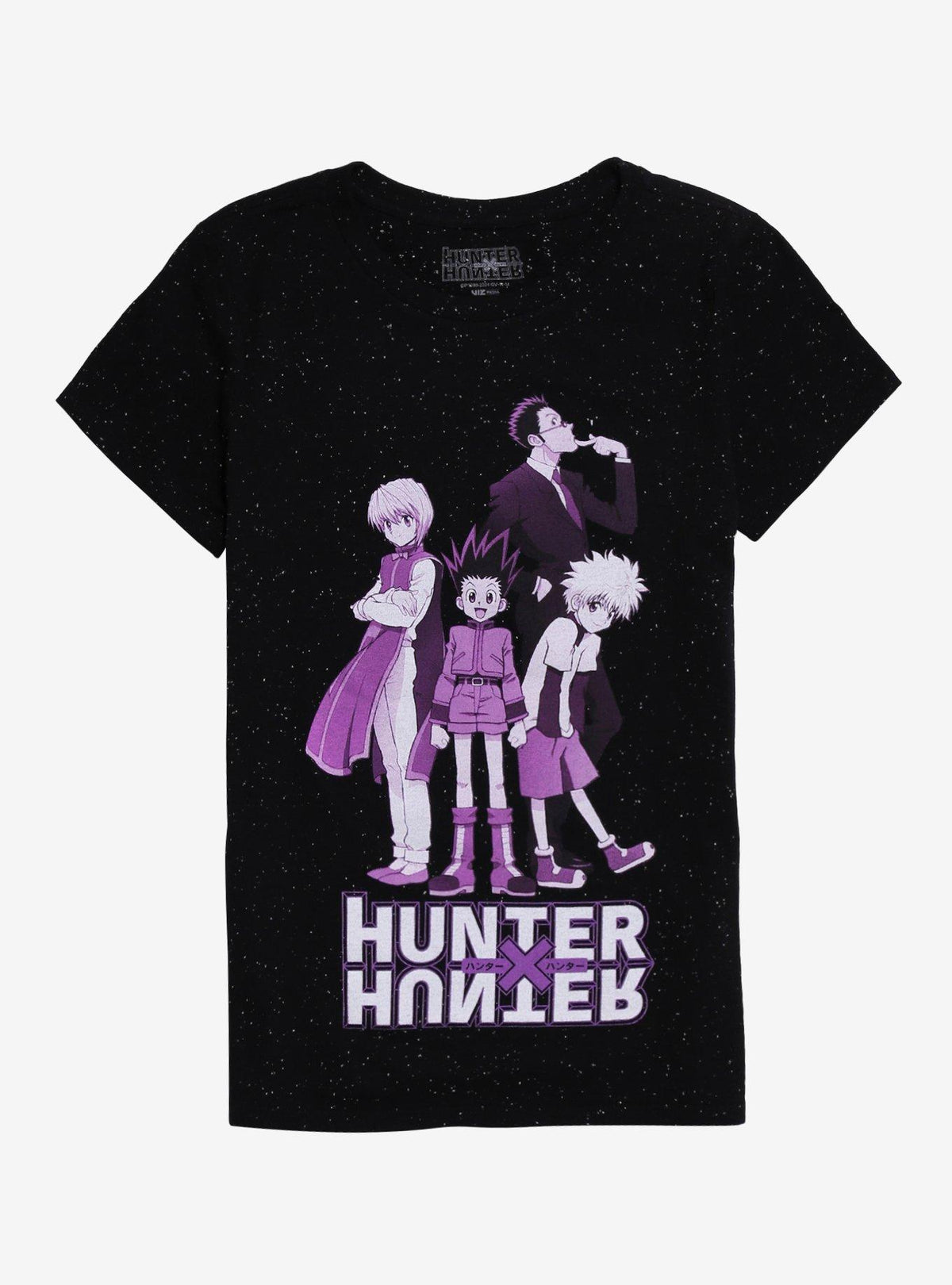 Hunter X Hunter Purple Tonal Speckle Boyfriend Fit Girls T-Shirt