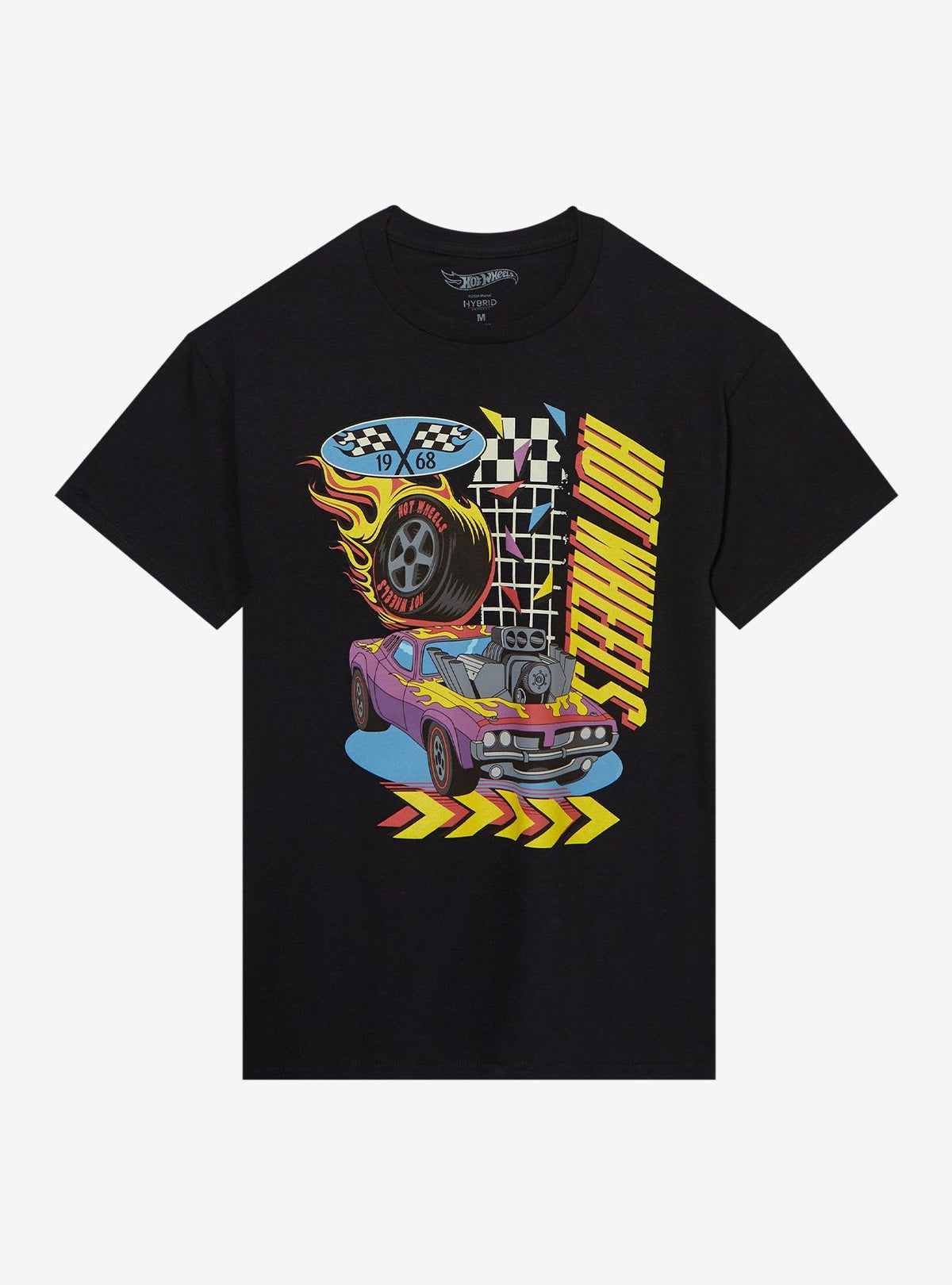 Hot Wheels Retro Grid Boyfriend Fit Girls T-Shirt | Premium Unisex T-Shirt, Trending Graphic Tee