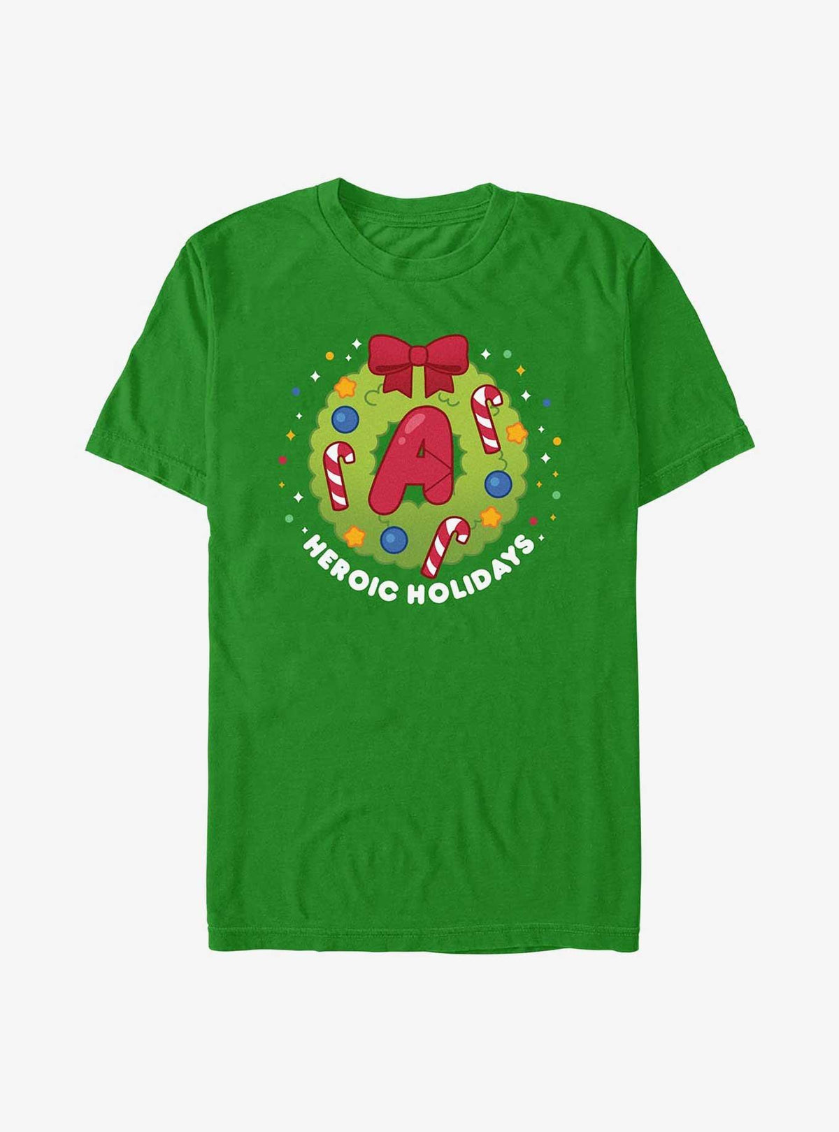 Heroic Holidays Christmas Wreath T-Shirt