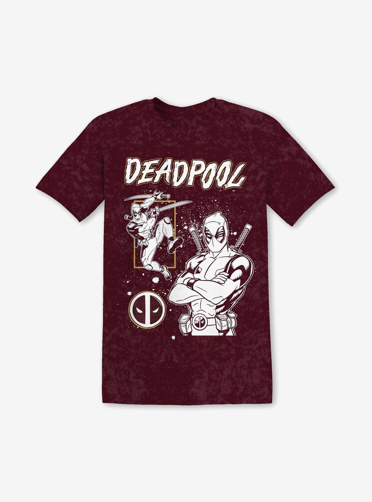 Marvel Deadpool Foil Mineral Wash Boyfriend Fit Girls T-Shirt | Premium Unisex T-Shirt, Trending Graphic Tee