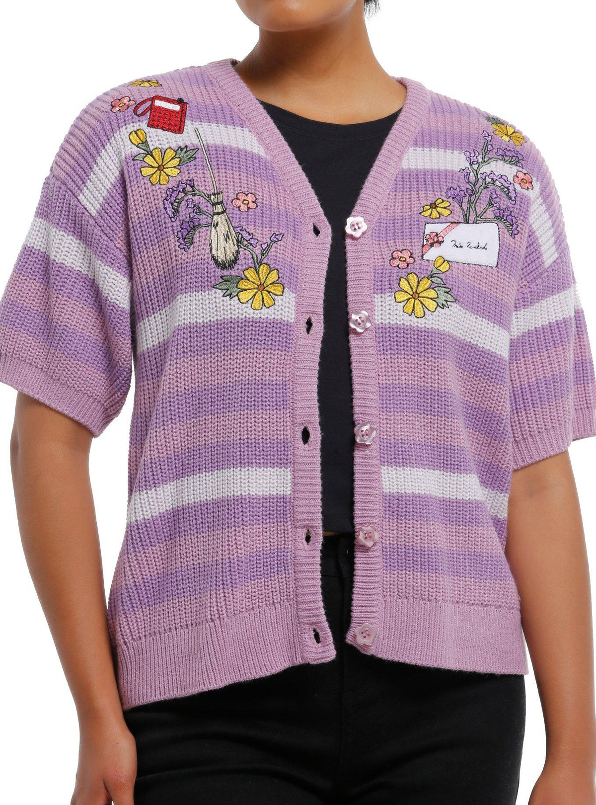 Her Universe Studio Ghibli Kiki's Delivery Service Icons Girls Short-Sleeve Cardigan