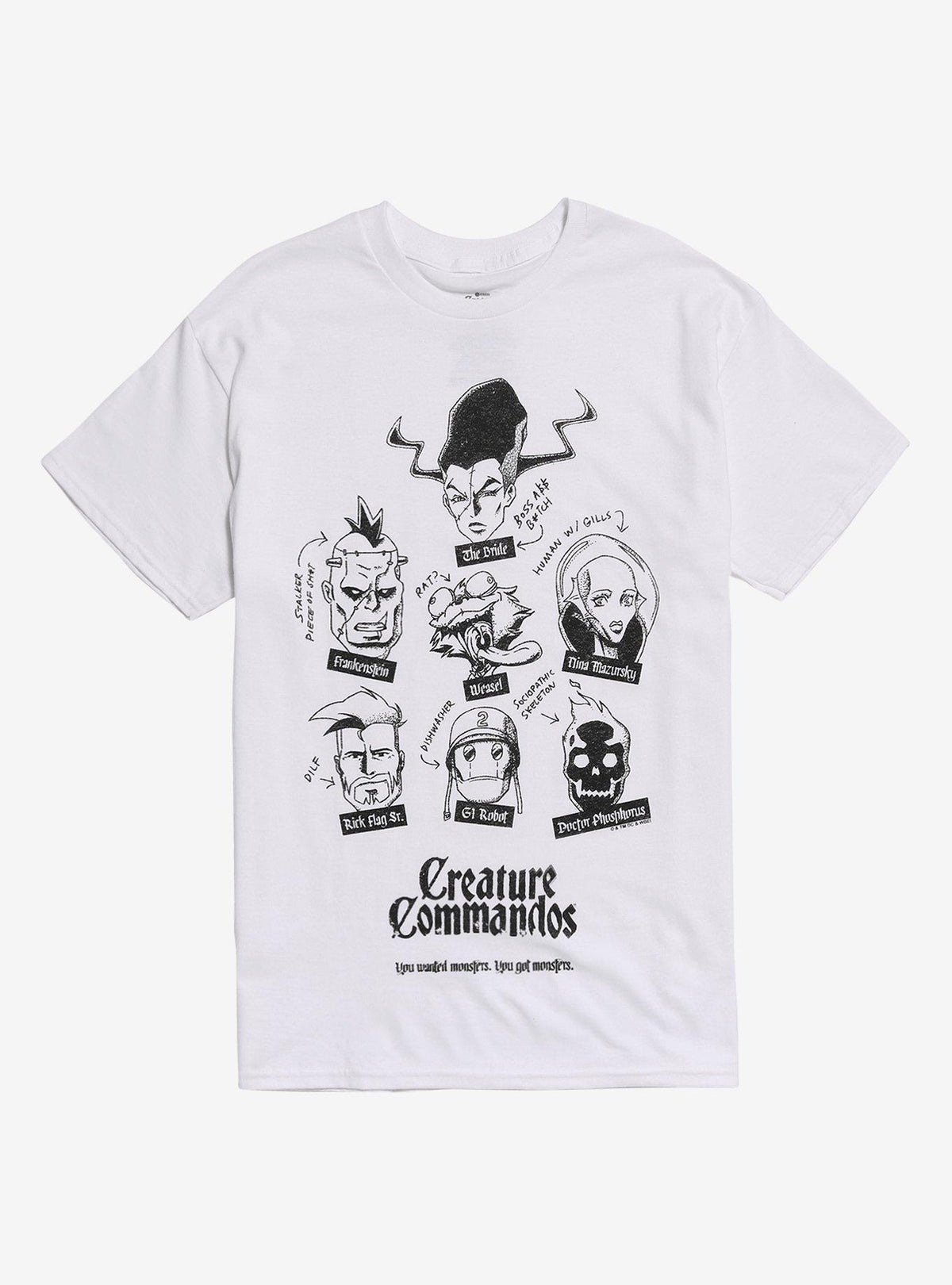 Creature Commandos Character Heads T-Shirt