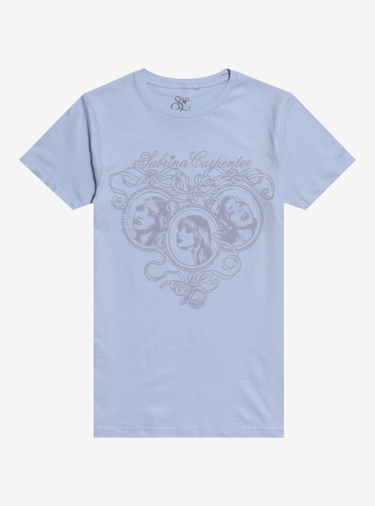 Sabrina Carpenter Ribbon Frame Boyfriend Fit Girls T-Shirt | Premium Unisex T-Shirt, Trending Graphic Tee