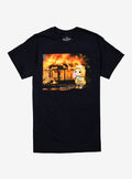 Cat Figure Flames T Shirt By Goodie Two Sleeves T Shirt Comfort Fit Best Seller Look