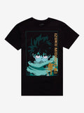 hero anime Midoriya Gold Foil T-Shirt 2