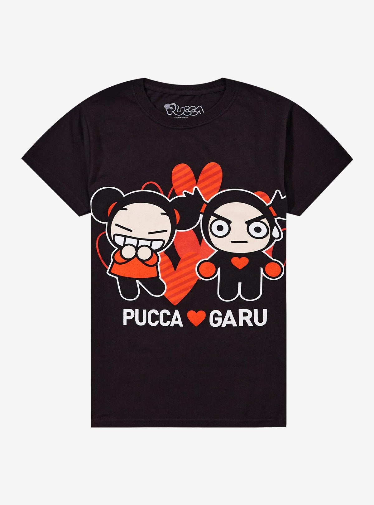 Pucca Garu Hearts Boyfriend Fit Girls T-Shirt