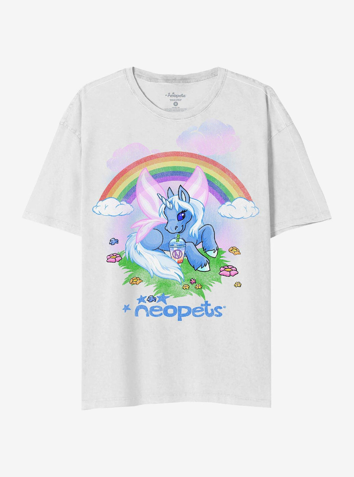 Neopets Uni Rainbow Boyfriend Fit Girls T-Shirt | Premium Unisex T-Shirt, Trending Graphic Tee