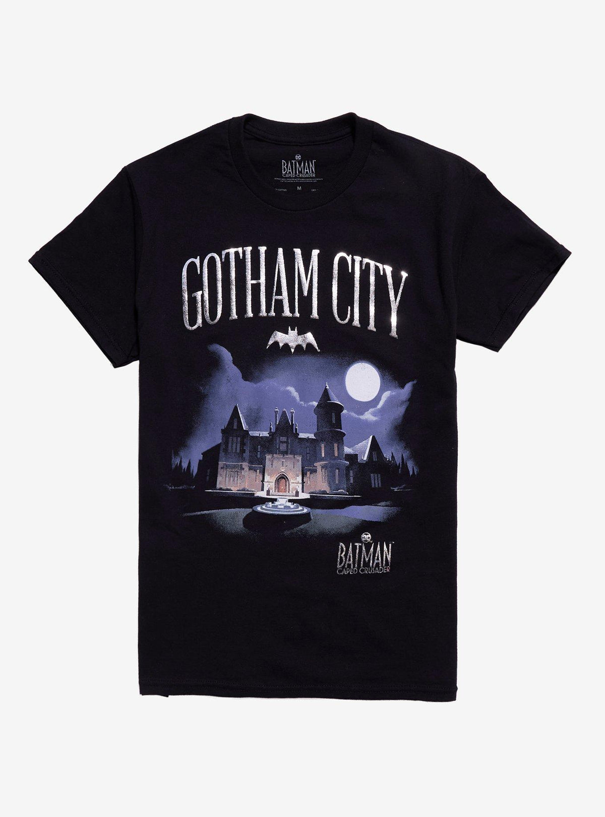 DC Comics Batman Caped Crusader Wayne Manor Foil Girls T-Shirt | Premium Unisex T-Shirt, Trending Graphic Tee