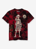 pirate anime Luffy Foil Tie-Dye T-Shirt