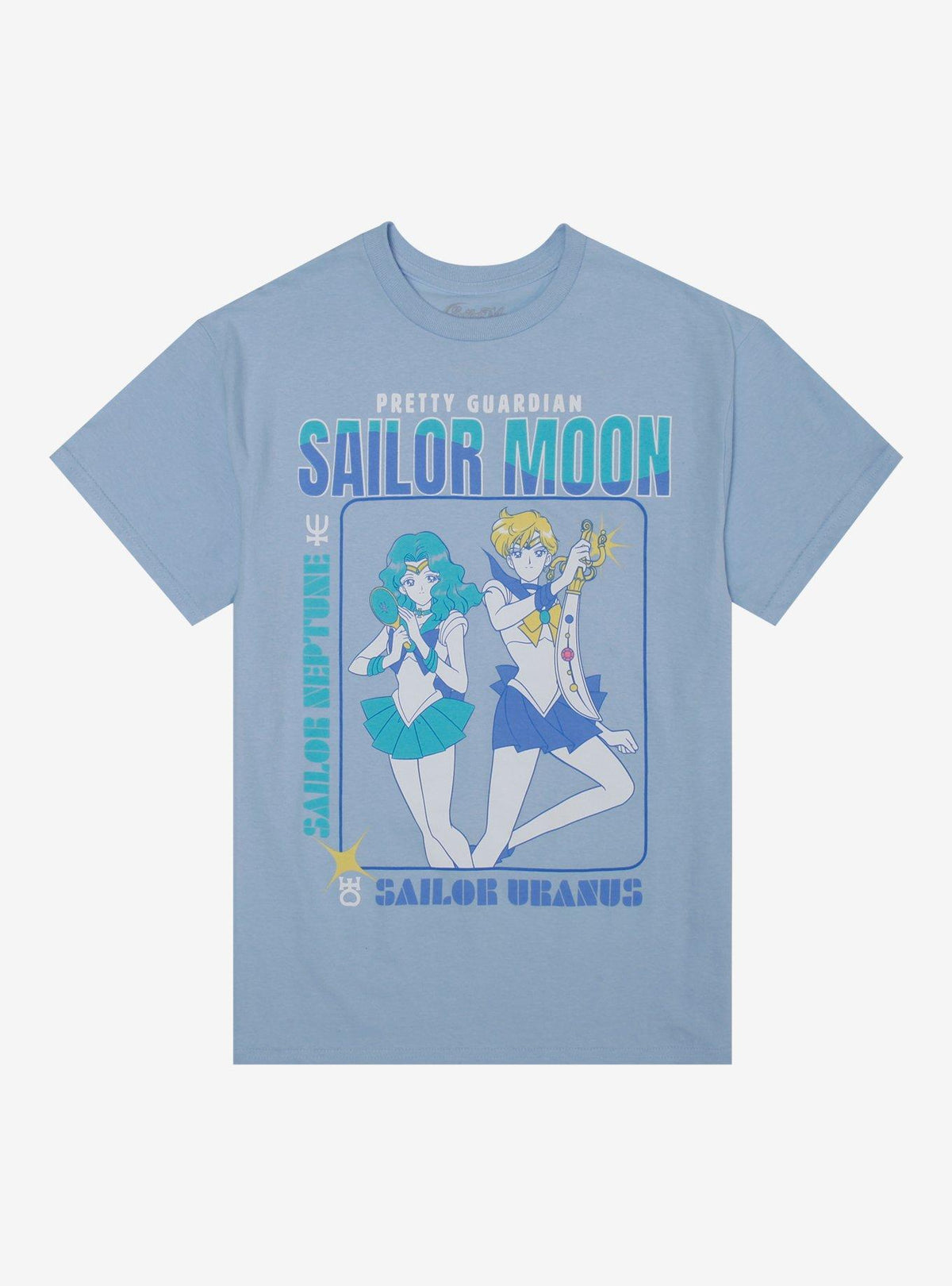 Pretty Guardian Sailor Moon Sailor Neptune Sailor Uranus Boyfriend Fit Girls T-Shirt