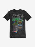 Sesame Street Oscar The Grouch Mineral Wash Boyfriend Fit Girls T-Shirt