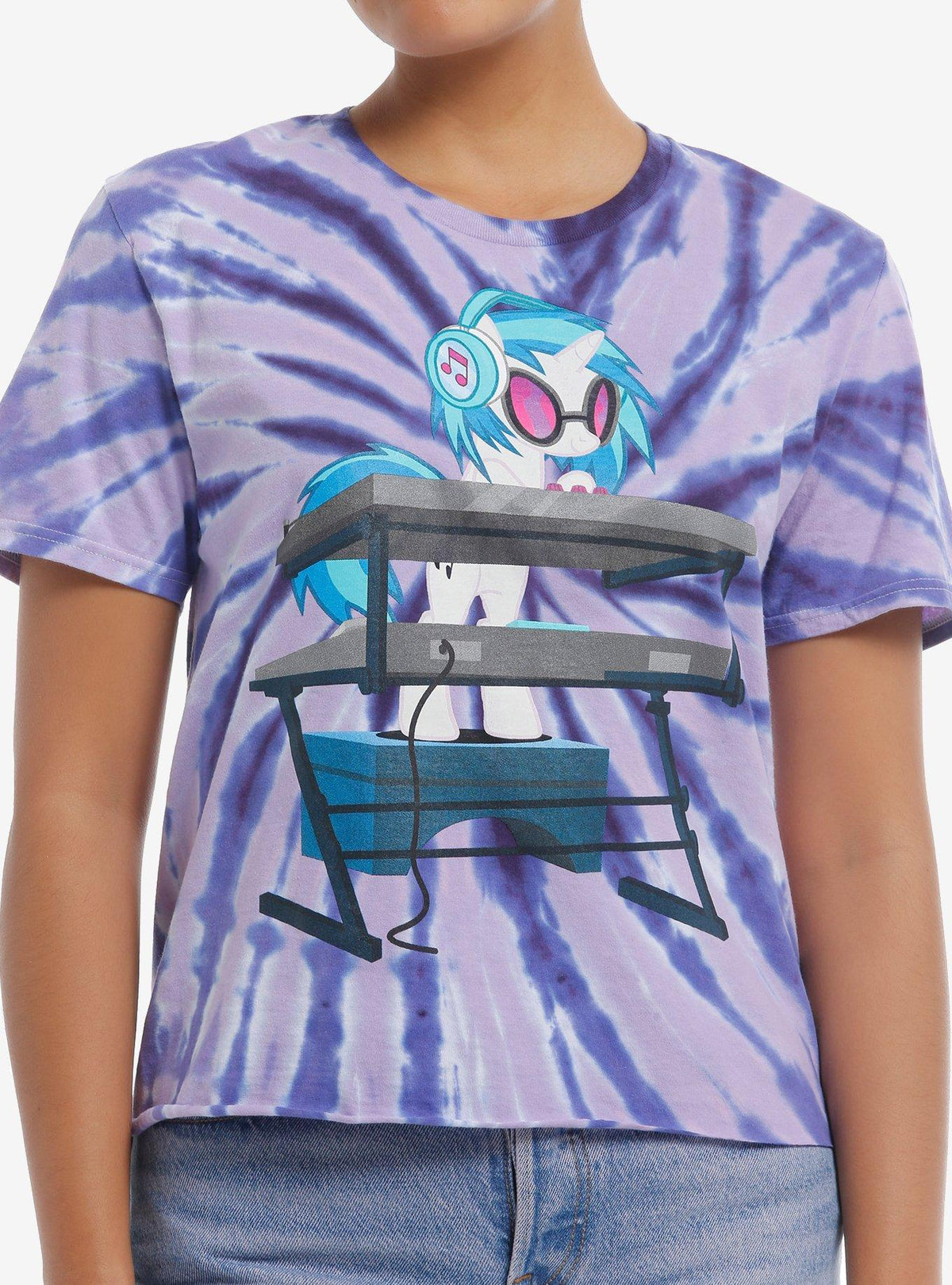 My Little Pony DJ Pon-3 Tie-Dye Girls Skimmer T-Shirt | Premium Unisex T-Shirt, Trending Graphic Tee