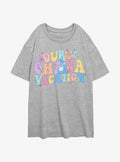island alien duo Ohana Vacation Girls Oversized T-Shirt