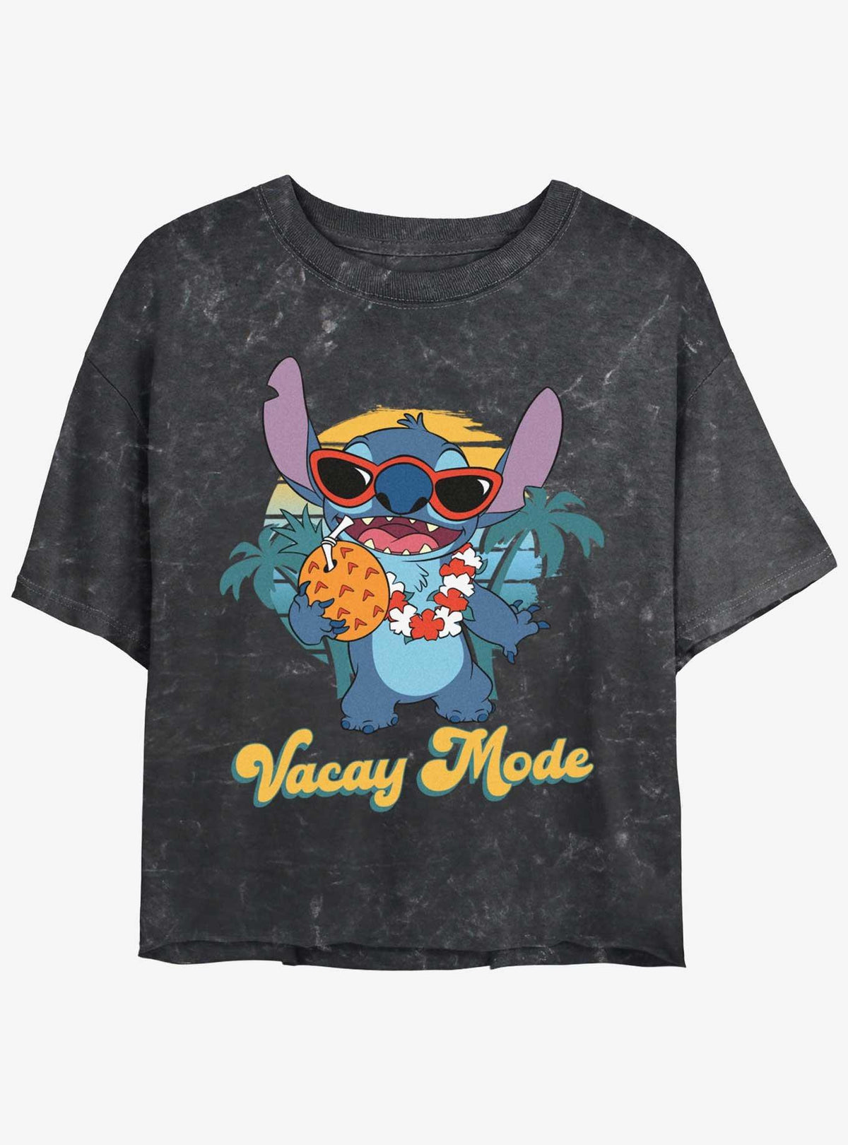 island alien duo On Vacay Girls Mineral Wash Crop T-Shirt