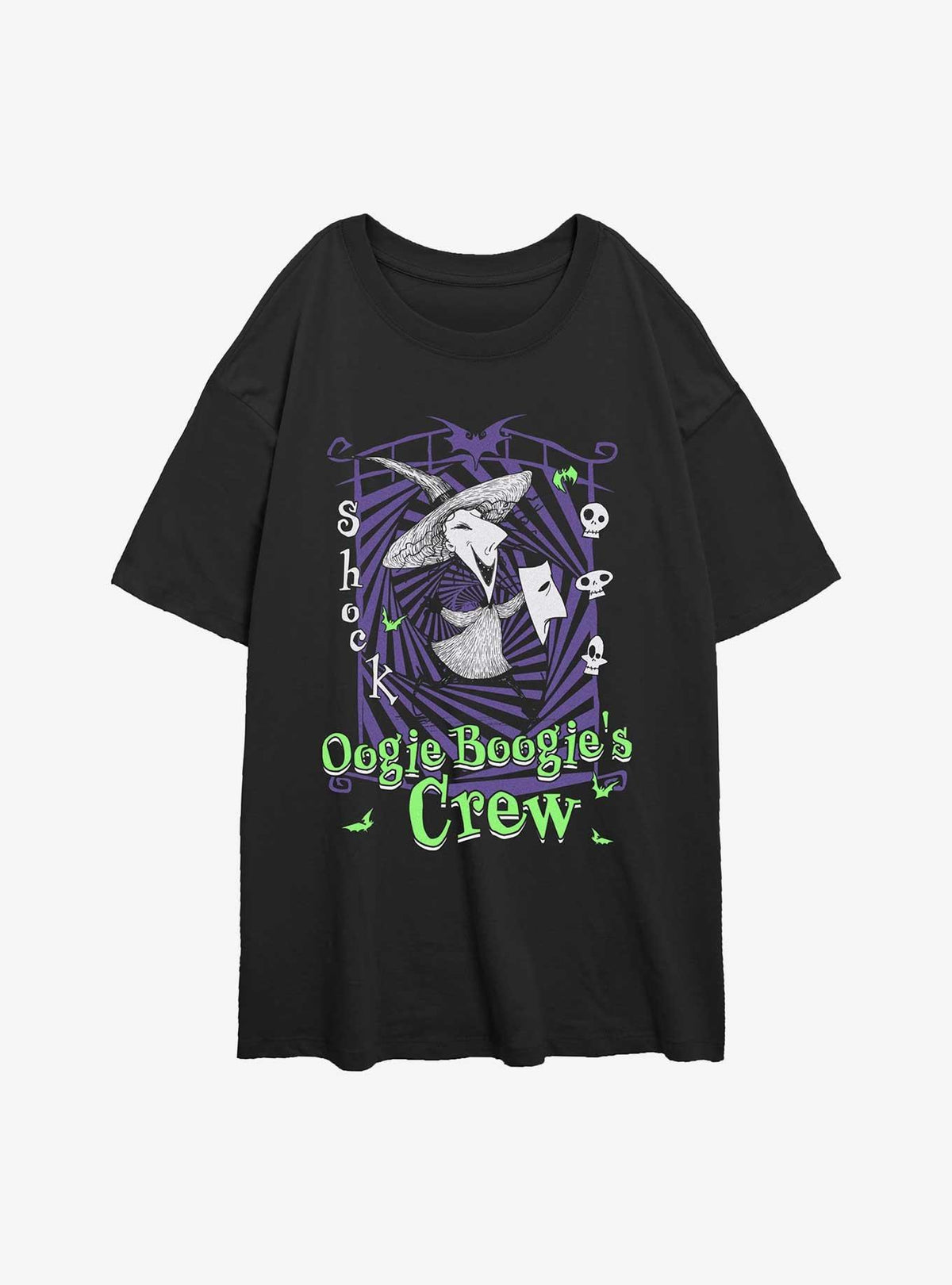 spooky holiday Boogie's Crew Shock Girls Oversized T-Shirt